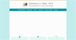 Desktop Screenshot of drshanaadler.com